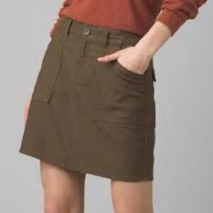 NWT prAna Nikit Skirt Womens 12  Green Organic
